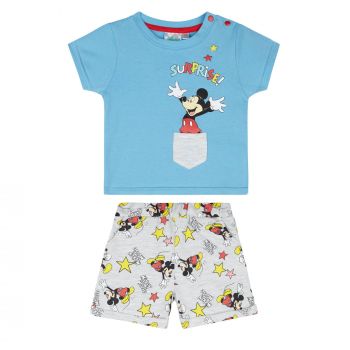 Disney Mickey Sommer Set, blau-grau, Gr. 62-92